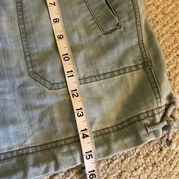 𝅺Ruff Hewn pull strings jean shorts size 8 - Picture 9 of 13